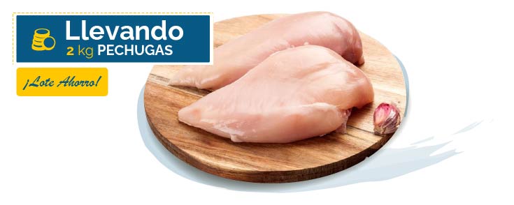 Aprovecha los lotes Ahorro de La Despensa.es. En este lote tienes 2 kg's de Pechugas de Pollo.