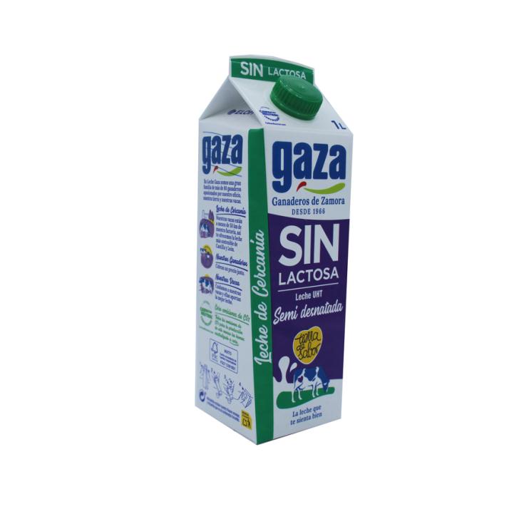 LECHE SEMIDESNATADA S/LACTOSA GAZA 1L