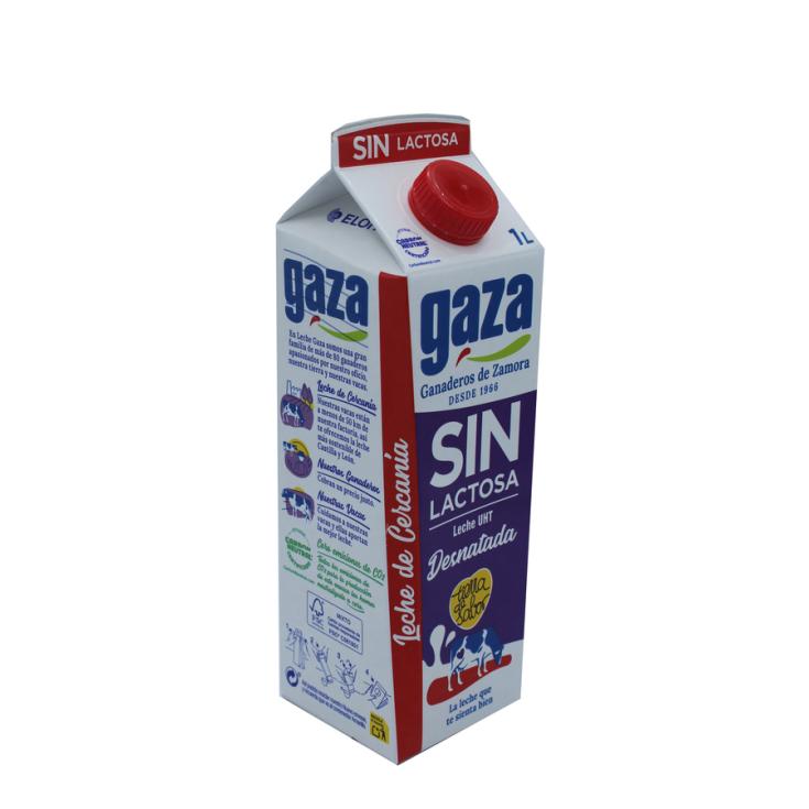 LECHE DESNATADA S/LACTOSA GAZA 1L