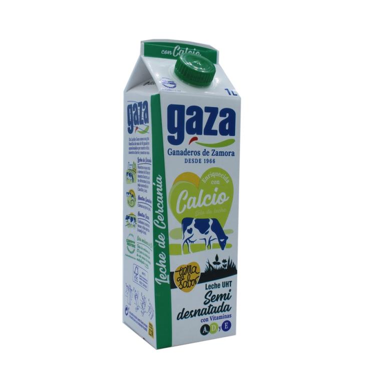 LECHE SEMIDESNATADA CALCIO GAZA 1L