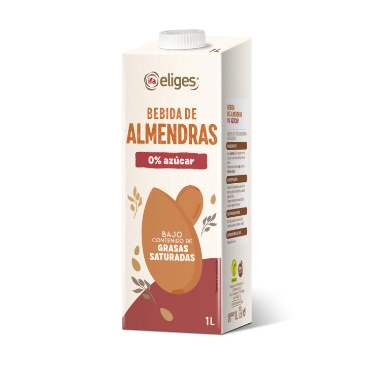 BEBIDA DE ALMENDRAS S/AZUCAR IFA ELIGES 1L