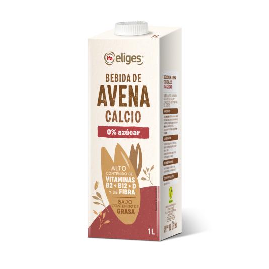 BEBIDA AVENA C/CALCIO S/AZUCAR IFA ELIGES 1L