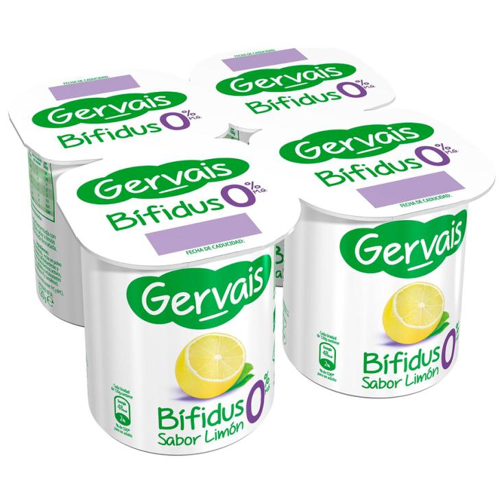 YOGUR BIFIDUS DESNATADO LIMON 0% GERVAIS P4 120G/U