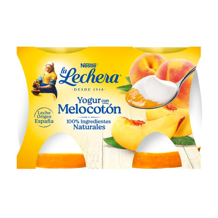 YOGUR C/MELOCOTON LA LECHERA NESTLE P2 125G/U