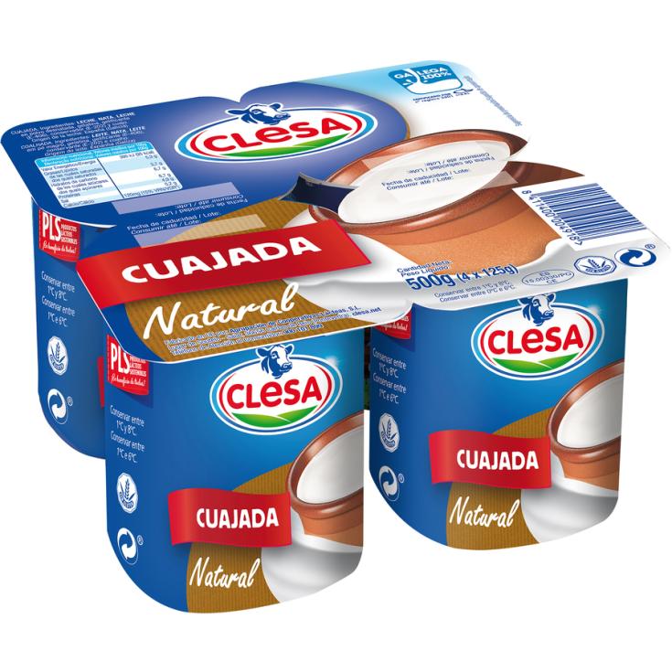 CUAJADA NATURAL  CLESA P4 125G/U