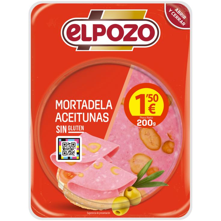 MORTALEDA C/ACEITUNAS LONCHAS EL POZO 225G