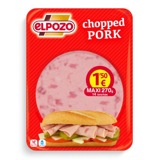 CHOPPED PORK LONCHAS EL POZO 225G