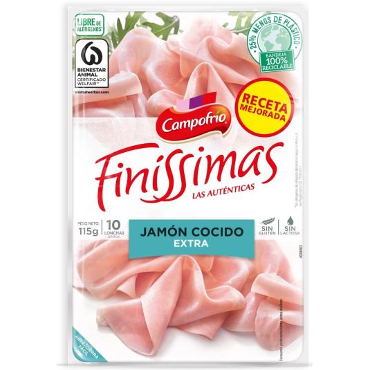 JAMÓN COCIDO FINISSIMAS LONCHAS CAMPOFRIO 115G