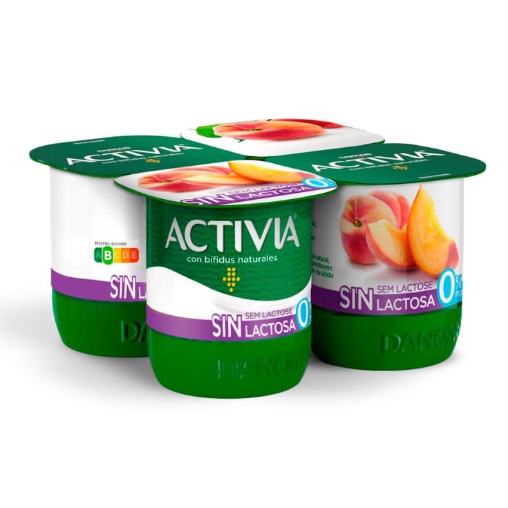 YOGUR BIFIDUS S/LACTOS C/MELOCOTN EDULC DANONE P4 120G/U