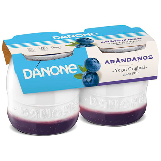 YOGUR ORIGINAL C/ARANDANOS DANONE 92 130G/U