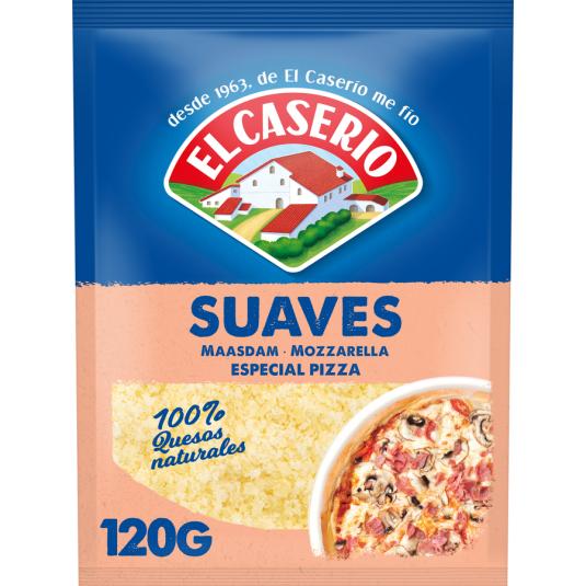 QUESO RALLADO SUAVE ESPECIAL PIZZA EL CASERIO 120G