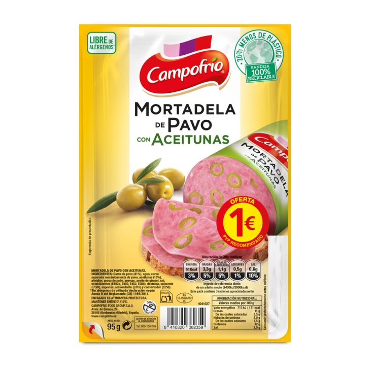 MORTADELA PAVO C/ACEITUNAS CAMPOFRIO 95G