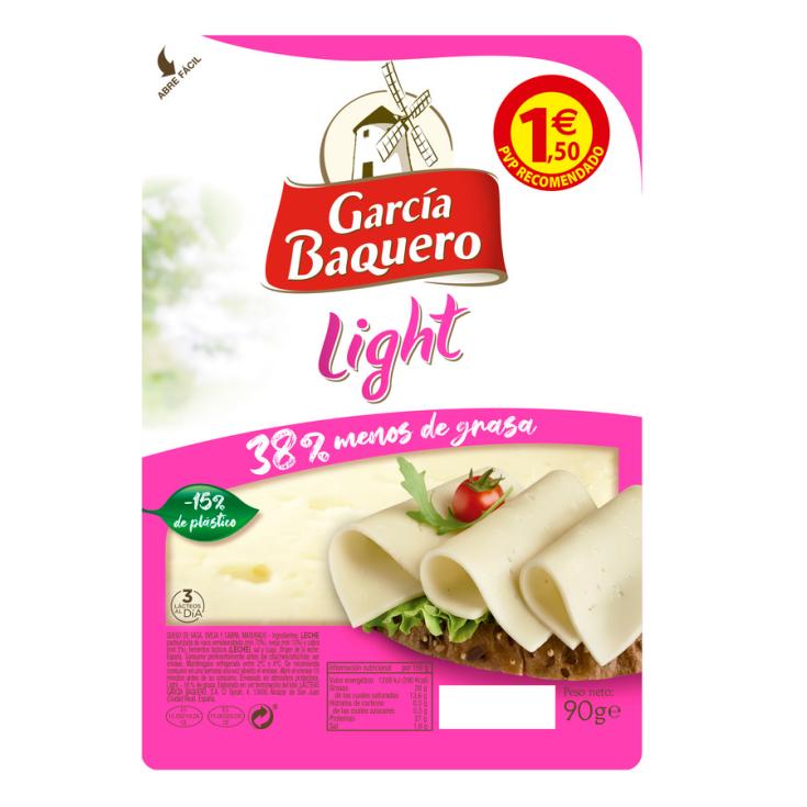 QUESO TIERNO LIGHT LONCHA GARCÍA BAQUERO 90G