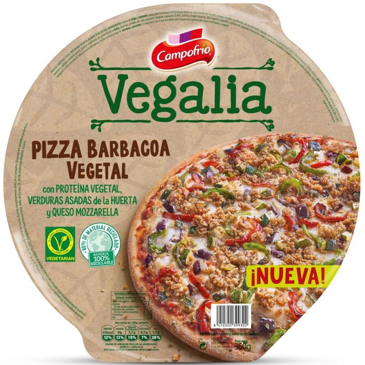 PIZZA BARBACOA VEGETALES CAMPOFRÍO VEGALIA 360G