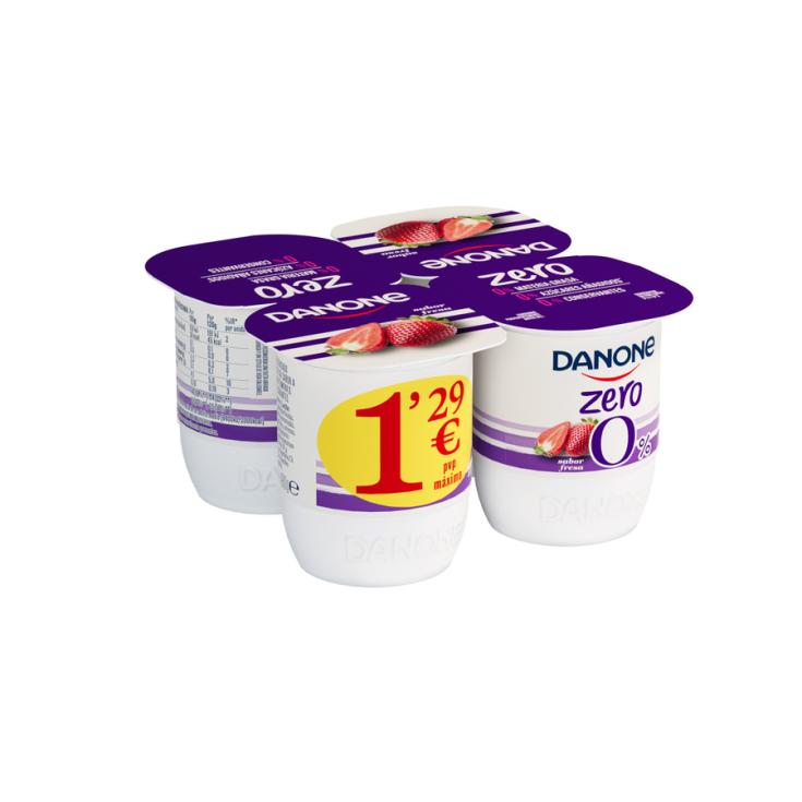 YOGUR DESNATADO FRESA DANONE P4 120G/U