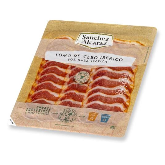 LOMO CEBO IBERICO 50% RAZA IBERICA LONCHAS SANCHEZ ALCARAZ 100G