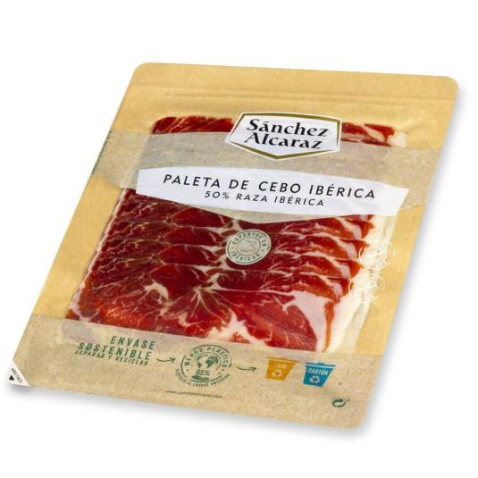 PALETA CEBO IBERICO 0% RAZA IBERICA LONCHAS SANCHEZ ALCARAZ 100G