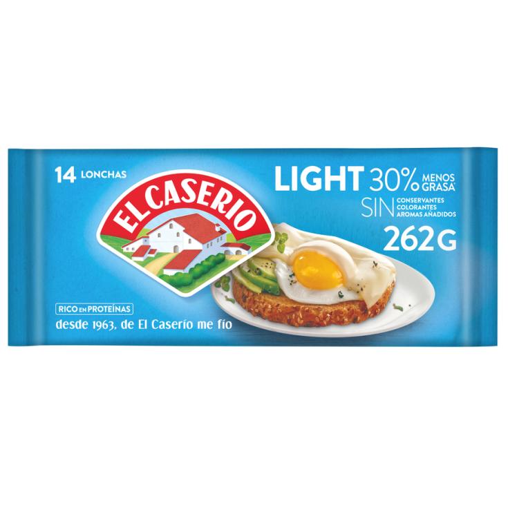 QUESO FUNDIDO LIGHT LONCHAS EL CASERIO P14 262G