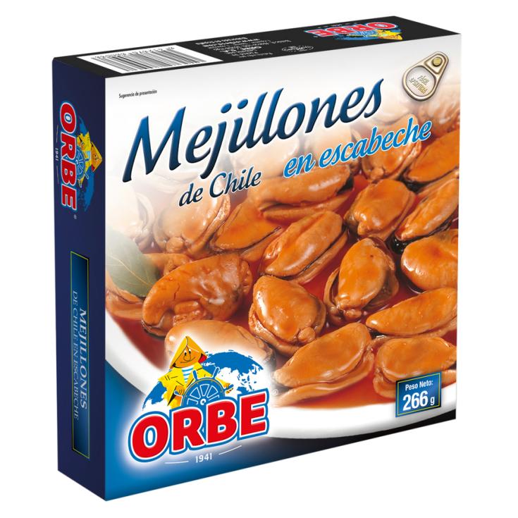 MEJILLON ESCABECHE LATA ORBE 160G ESCURR