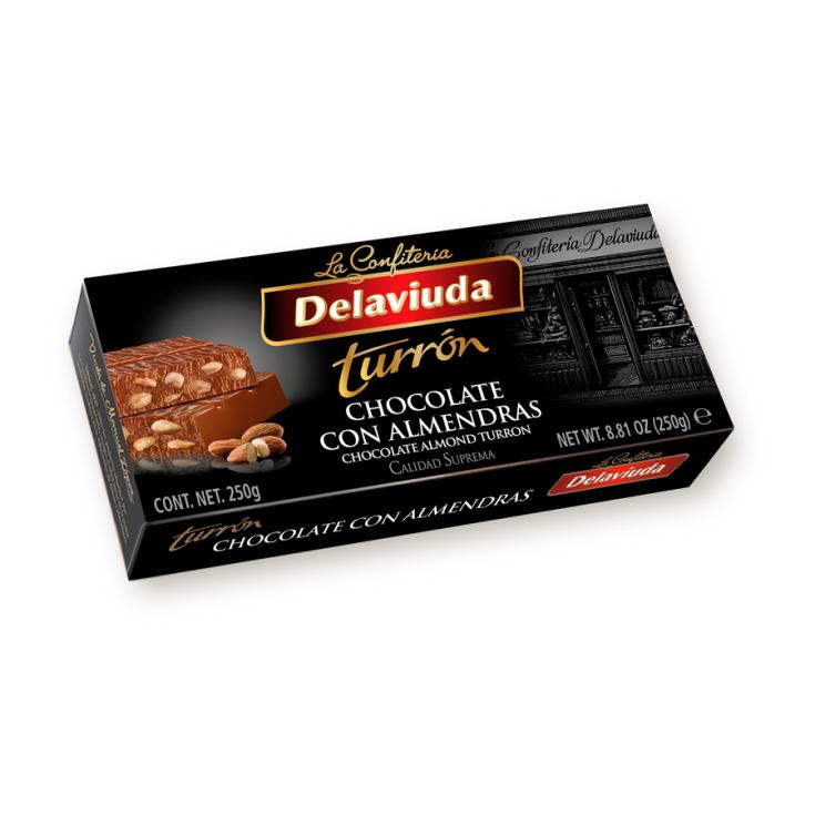 TURRÓN CRUJIENTE C/CHOCOLATE ALMENDRA DELAVIUDA 250G