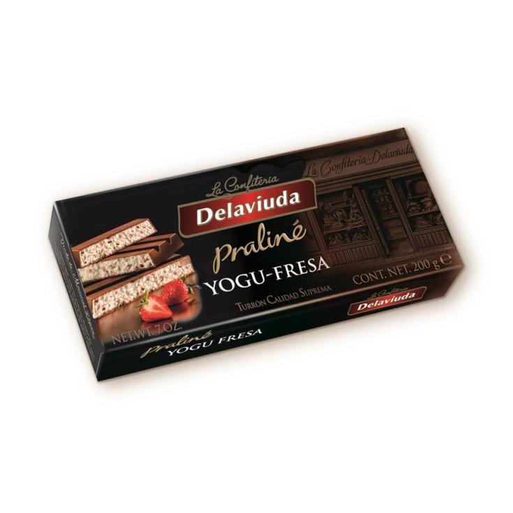 TURRÓN YOGUR FRESA  DELAVIUDA 200G