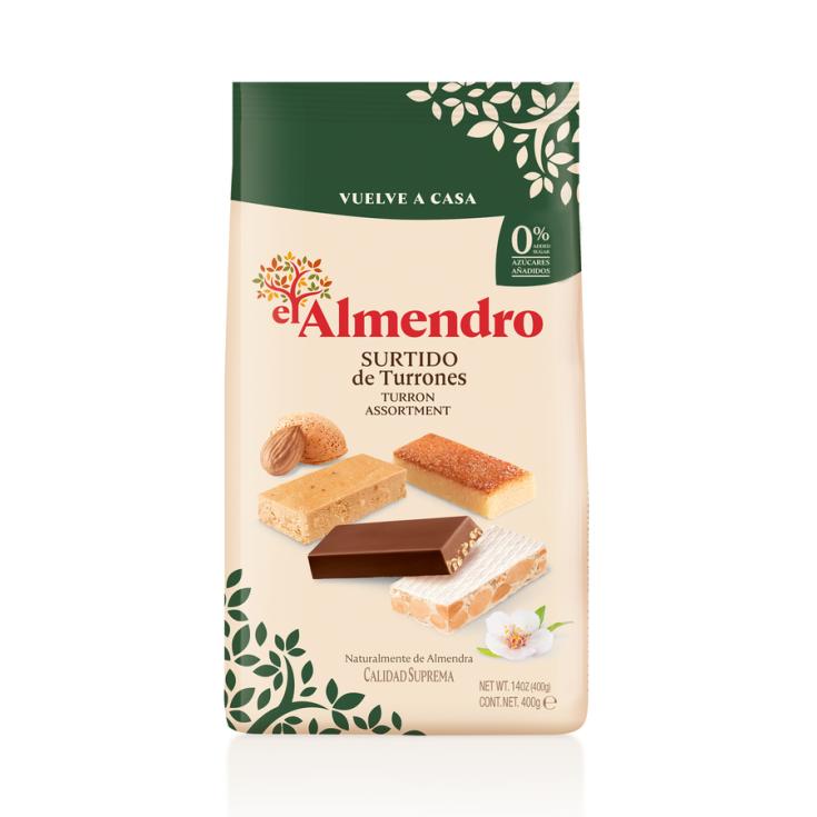 TURRÓN SURTIDO S/AZÚCAR EL ALMENDRO 400G