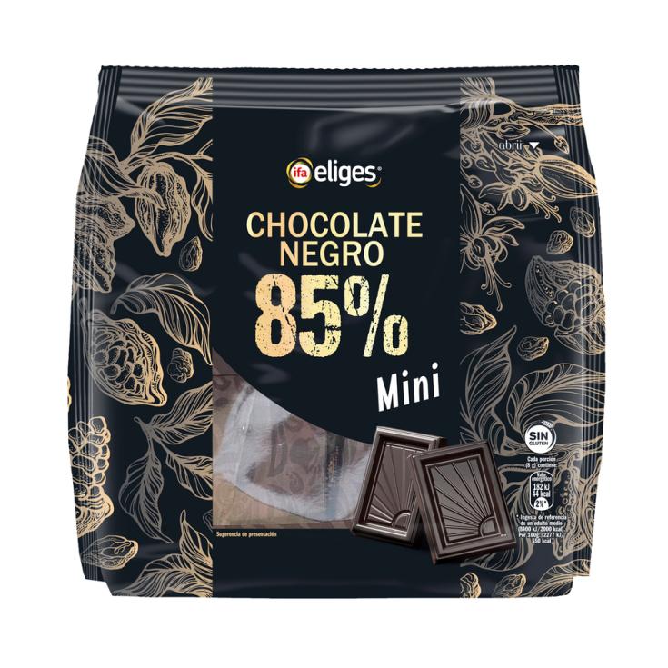 MINI CHOCOLATINAS CHOCOLATE NEGRO 85% IFA ELIGES 200G