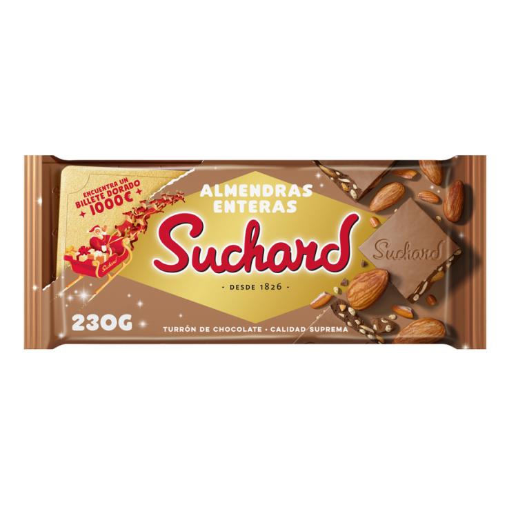 TURRÓN CHOCO LECHE ALMENDRA SUCHARD 230G