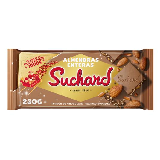 TURRÓN CHOCO LECHE ALMENDRA SUCHARD 230G