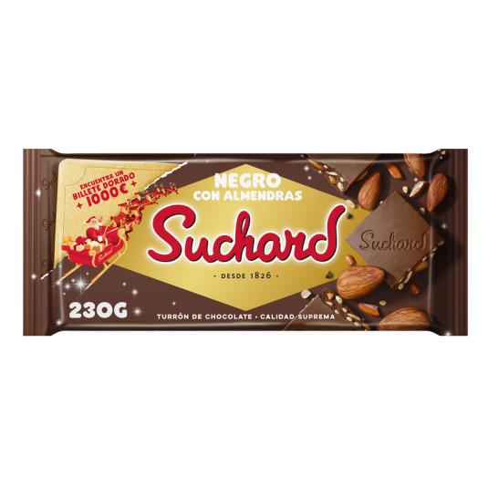 TURRÓN CRUJIENTE C/CHOCO NEGRO/ALMENDRAS SUCHARD 230G