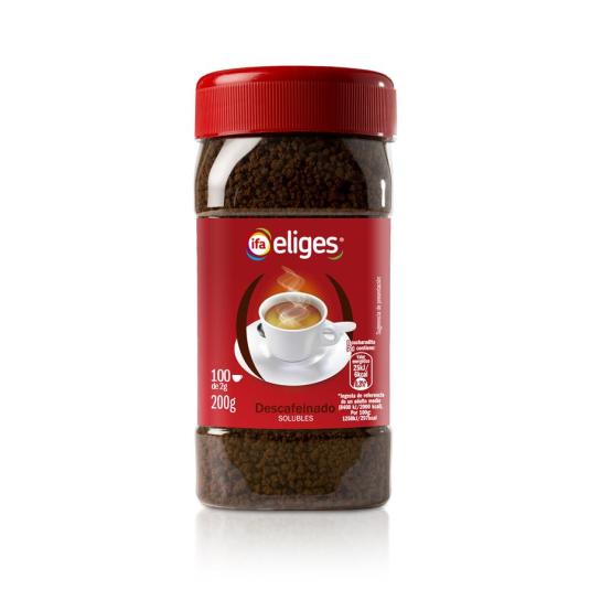 CAFÉ SOLUBLE DESCAFEINADO IFA ELIGES 200G