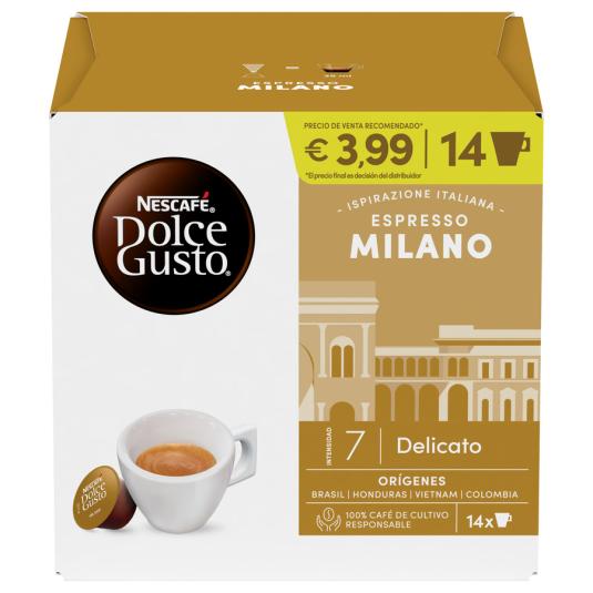 CAFÉ CÁPSULA ESPRESSO MILANO DELICATO DOLCE GUSTO P14 258G