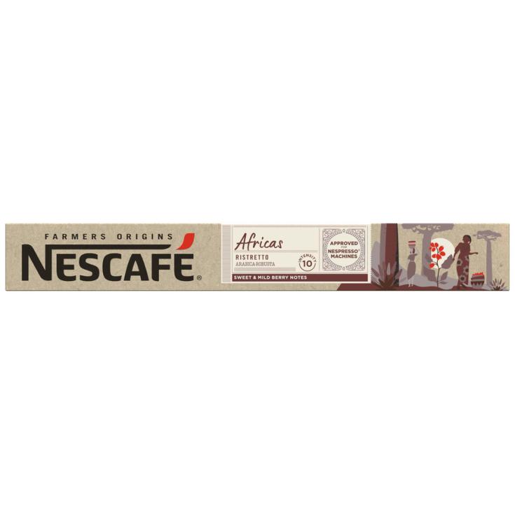 CAFE CÁPSULA RISTRETTO ARÁBICA AFRICAS NESCAFE P10 55G