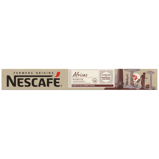 CAFE CÁPSULA RISTRETTO ARÁBICA AFRICAS NESCAFE P10 55G