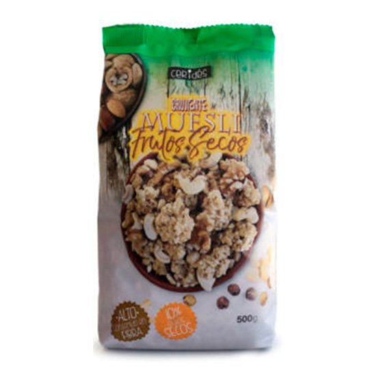 CEREALES MUESLI C/FRUTOS SECOS CERIDES 500G