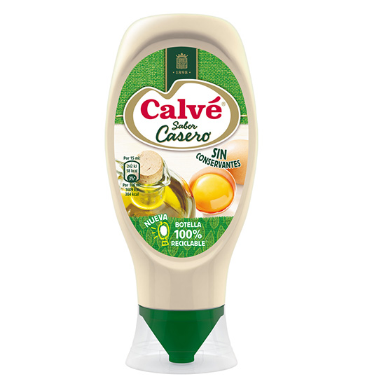 MAYONESA BOCABAJO TARRO CALVÉ 400ML