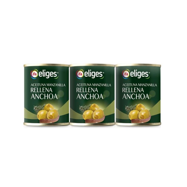 ACEITUNA MANZANILLA RELLENA IFA ELIGES  P3X50G ESCURR