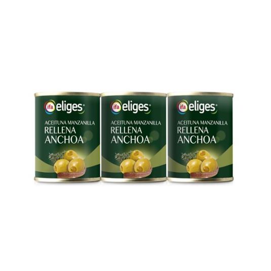 ACEITUNA MANZANILLA RELLENA IFA ELIGES  P3X50G ESCURR