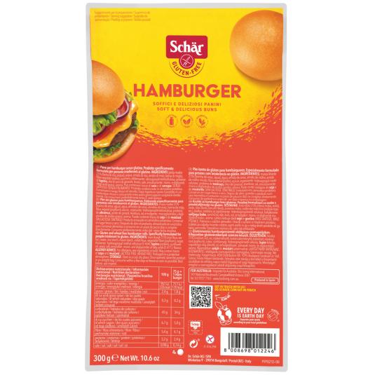 PAN DE HAMBURGUESA S/GLUTEN SCHÄR P4 75G/U