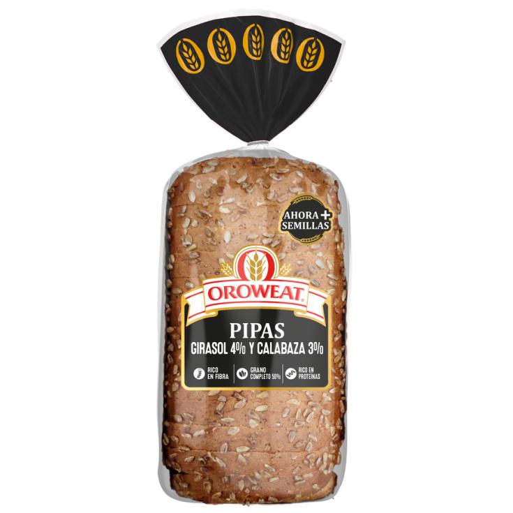 PAN DE MOLDE PIPAS Y SEMILLAS OROWEAT 550G