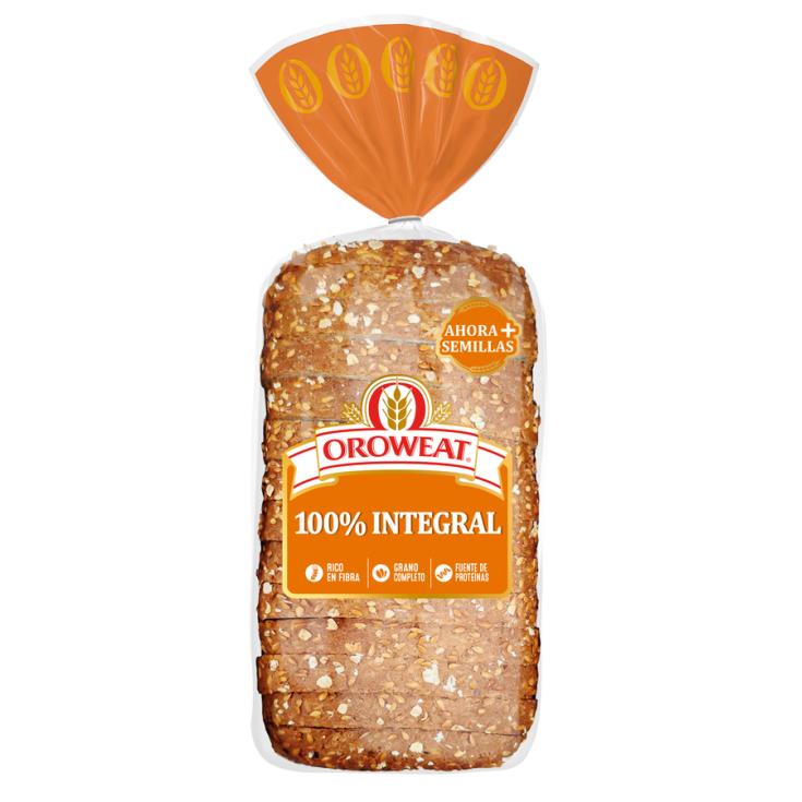 PAN DE MOLDE 100% INTEGRAL SÉSAMO-LINO OROWEAT 550G