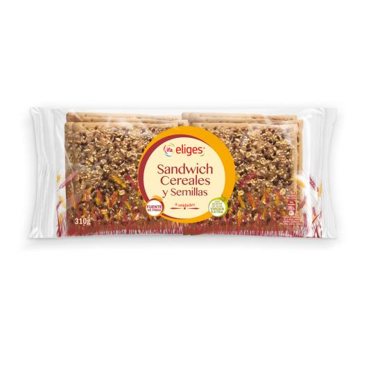 PAN SANDWICH CEREALES Y SEMILLAS IFA ELIGES P8 310G