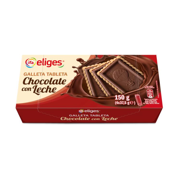 GALLETA TABLETA CHOCO LECHE IFA ELIGES 150G