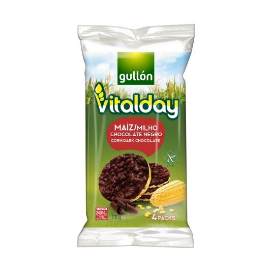 TORTITA DE MAIZ CHOCO VITALDAY GULLON 100G