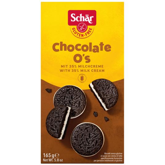 GALLETA S/GLUTEN CHOCOLATE O´s SCHAR 165G