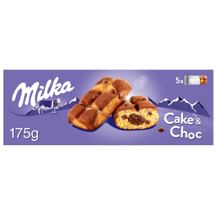 GALLETA RELLENA CAKE & CHOC MILKA P5 175G