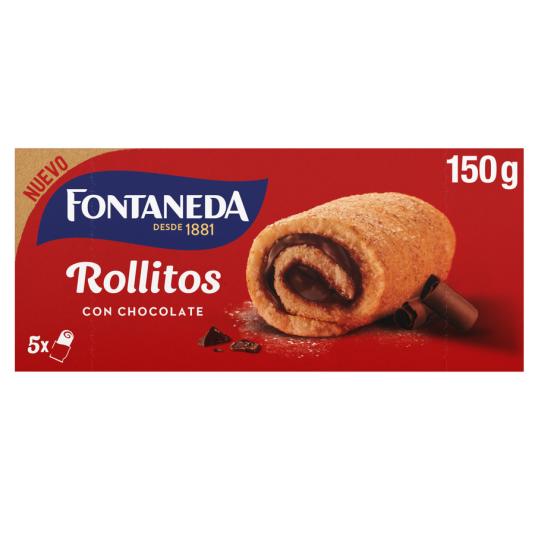 ROLLITOS CON CHOCOLATE FONTANEDA 150G