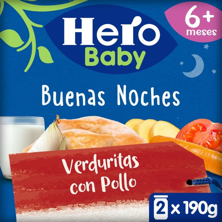 POTITO CARNE POLLO/VERDURA B NOCHES HERO BABY P2 190G - LaDespensa