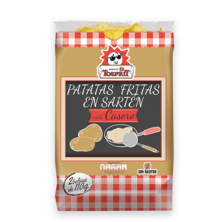 PATATAS FRITAS CARTUCHO ARTESANAS TOSFRIT P2 110G/U