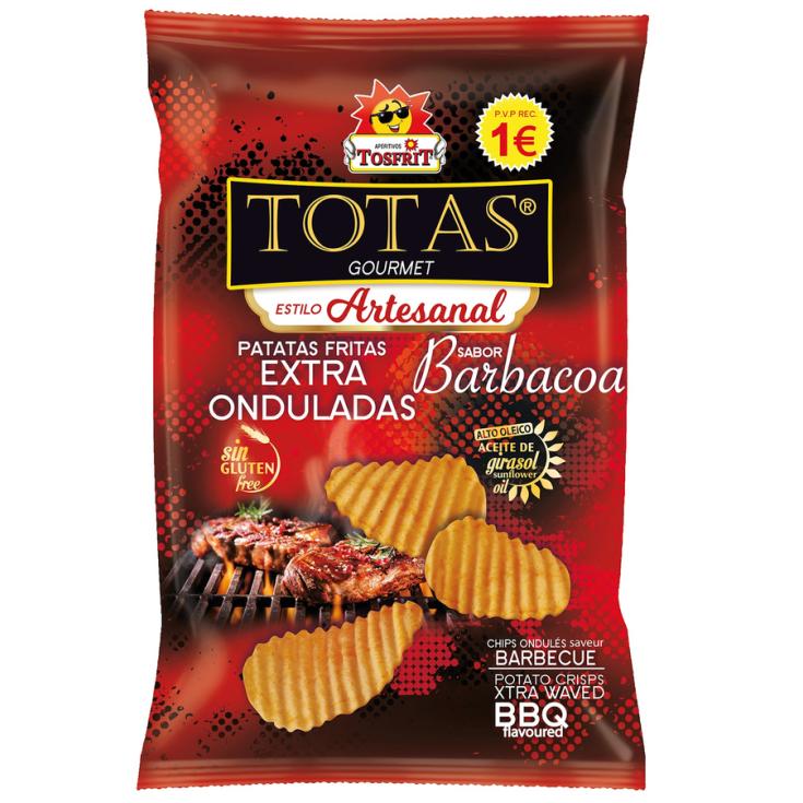 PATATAS FRITAS EXTRAONDULADA BBQ TOTAS TOSFRIT 100G